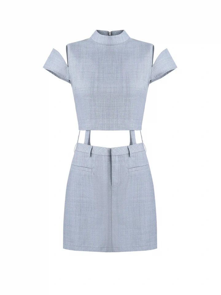Grey Structured Convertible Dress – Limited Capsule