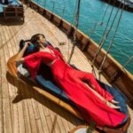 Chiffon Maxi Dress with Side Cut-Outs